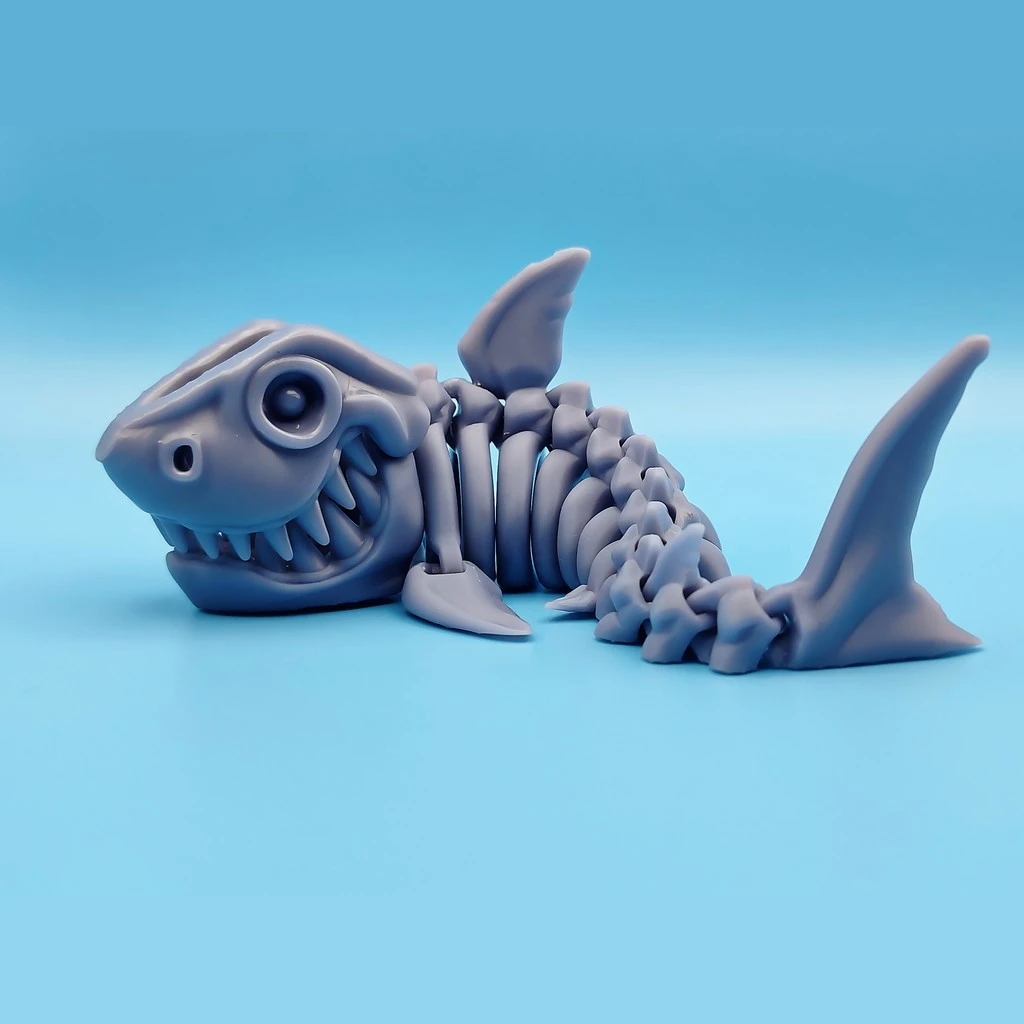 3D фигурка из смолы Скелет акулы