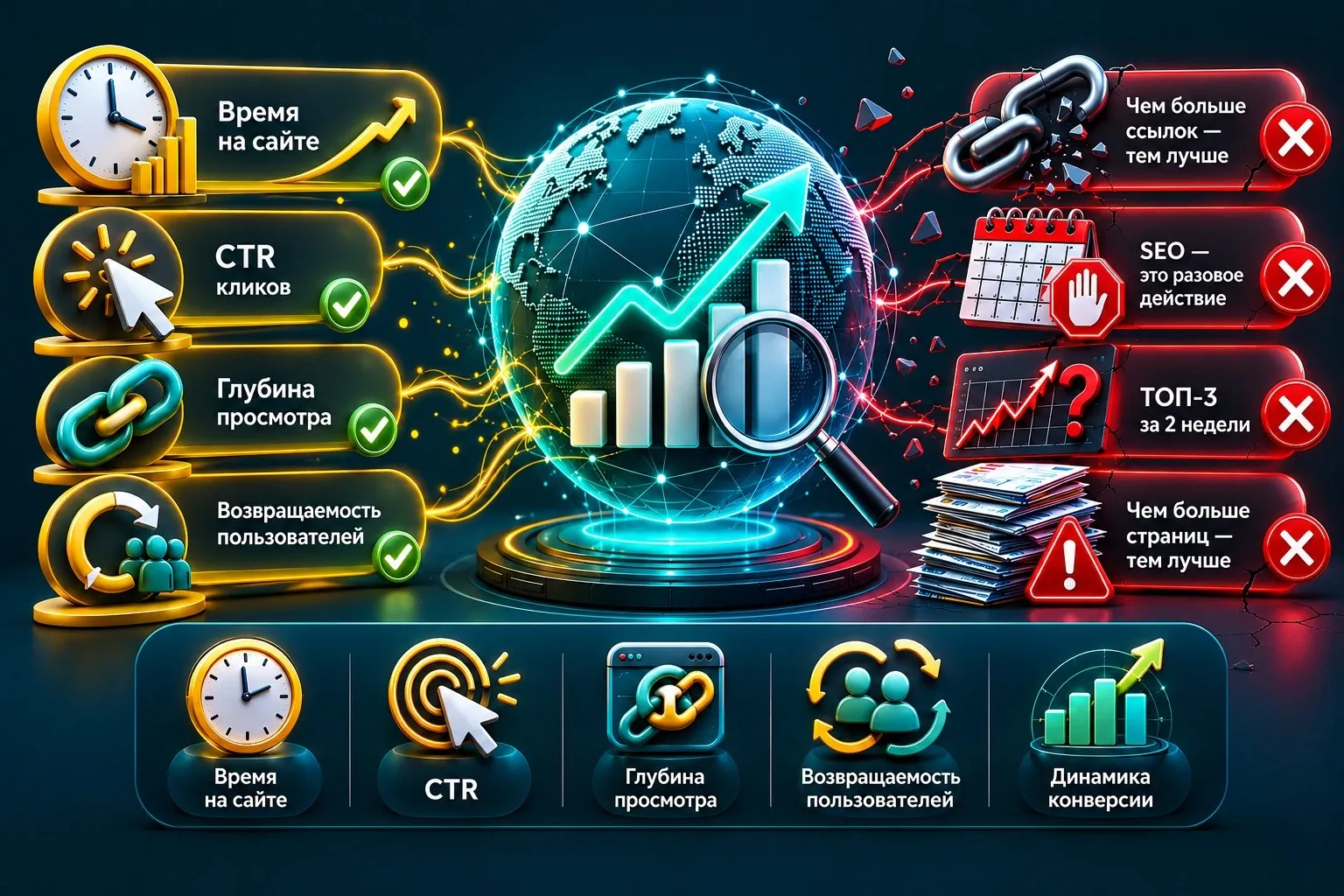 Какие поведенческие метрики реально влияют на SEO