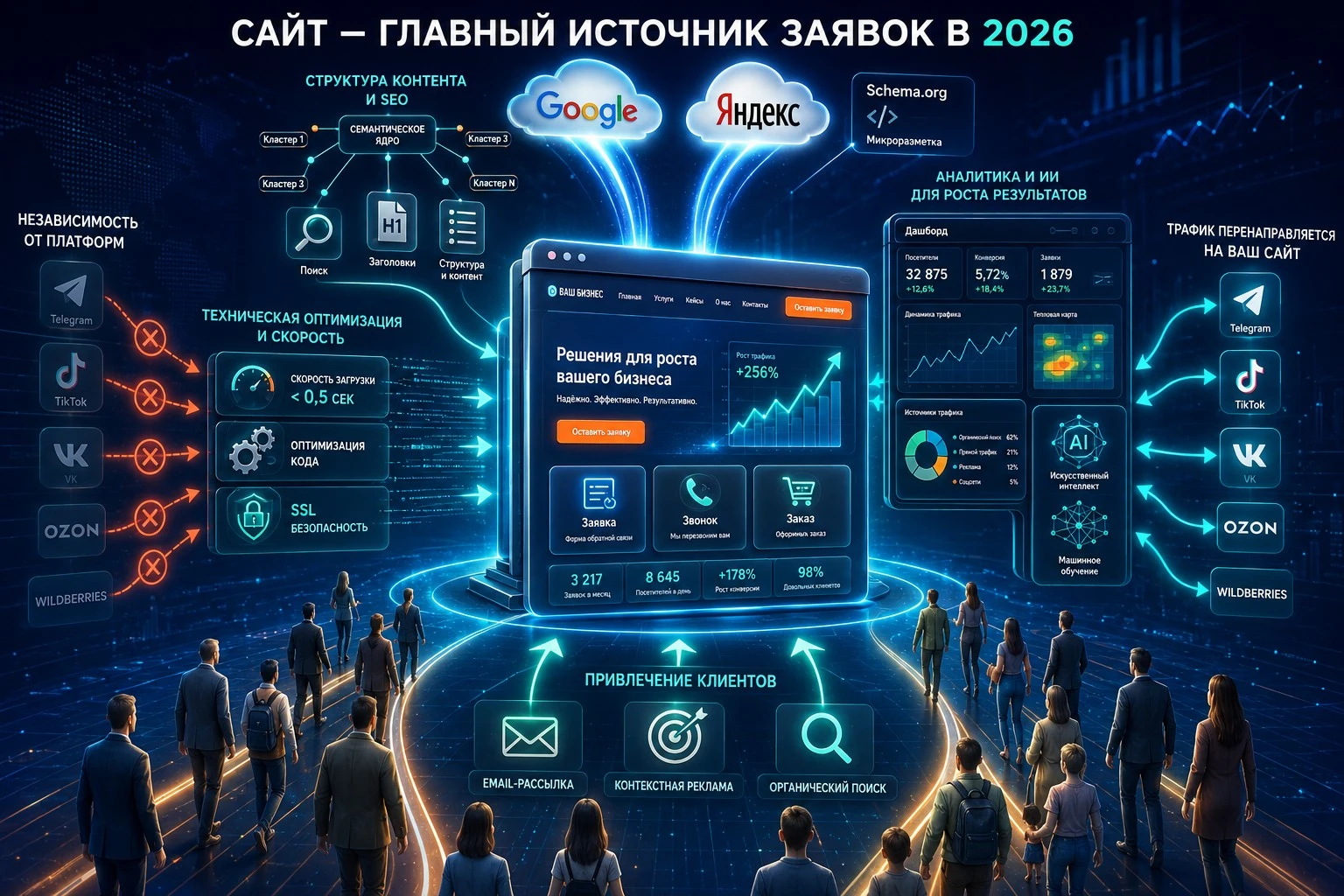 Современный сайт как основа продвижению бизнеса, а не дополнение