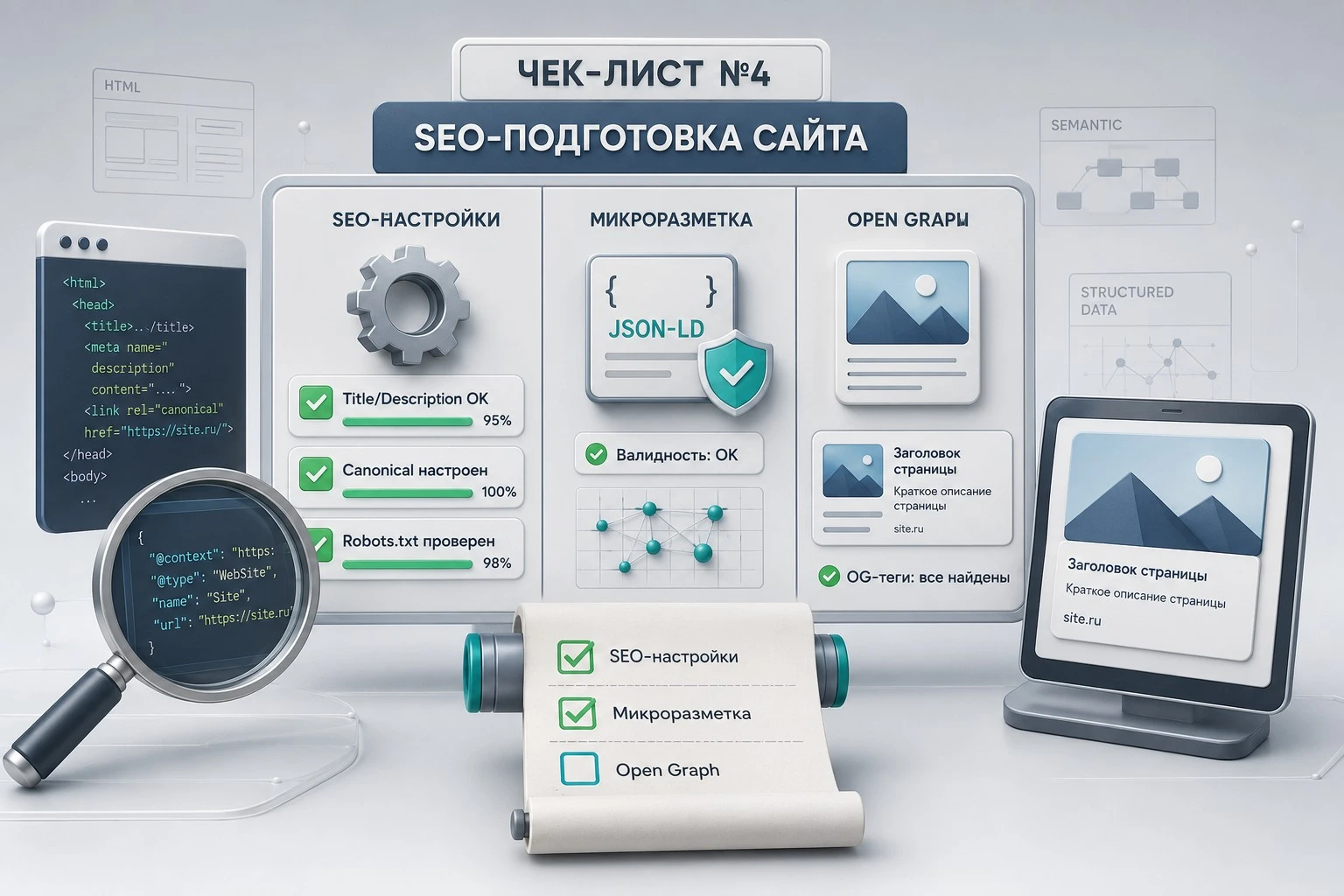 Проверка SEO настроек сайта